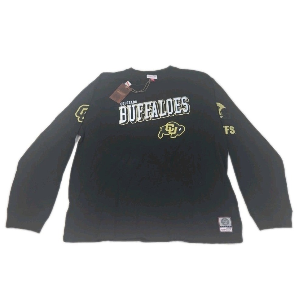 Mitchell & Ness Mens Black Colorado Buffaloes Training Camp Long Sleeve Size 2XL